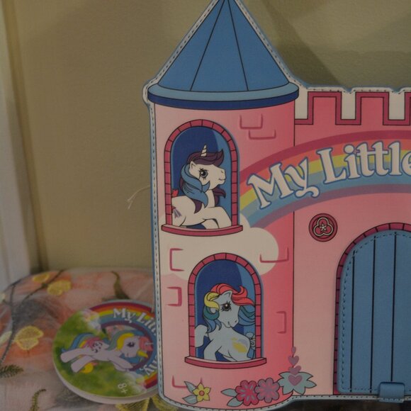?✨ Loungefly My Little Pony™ Castle Crossbody Bag ? Exclusive Retro Rainbow main image 11